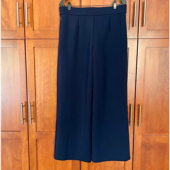 OGL Pants High Rise Straight Leg Elastic Waist Warm Navy Blue Size Large NEW - Picture 2 of 7